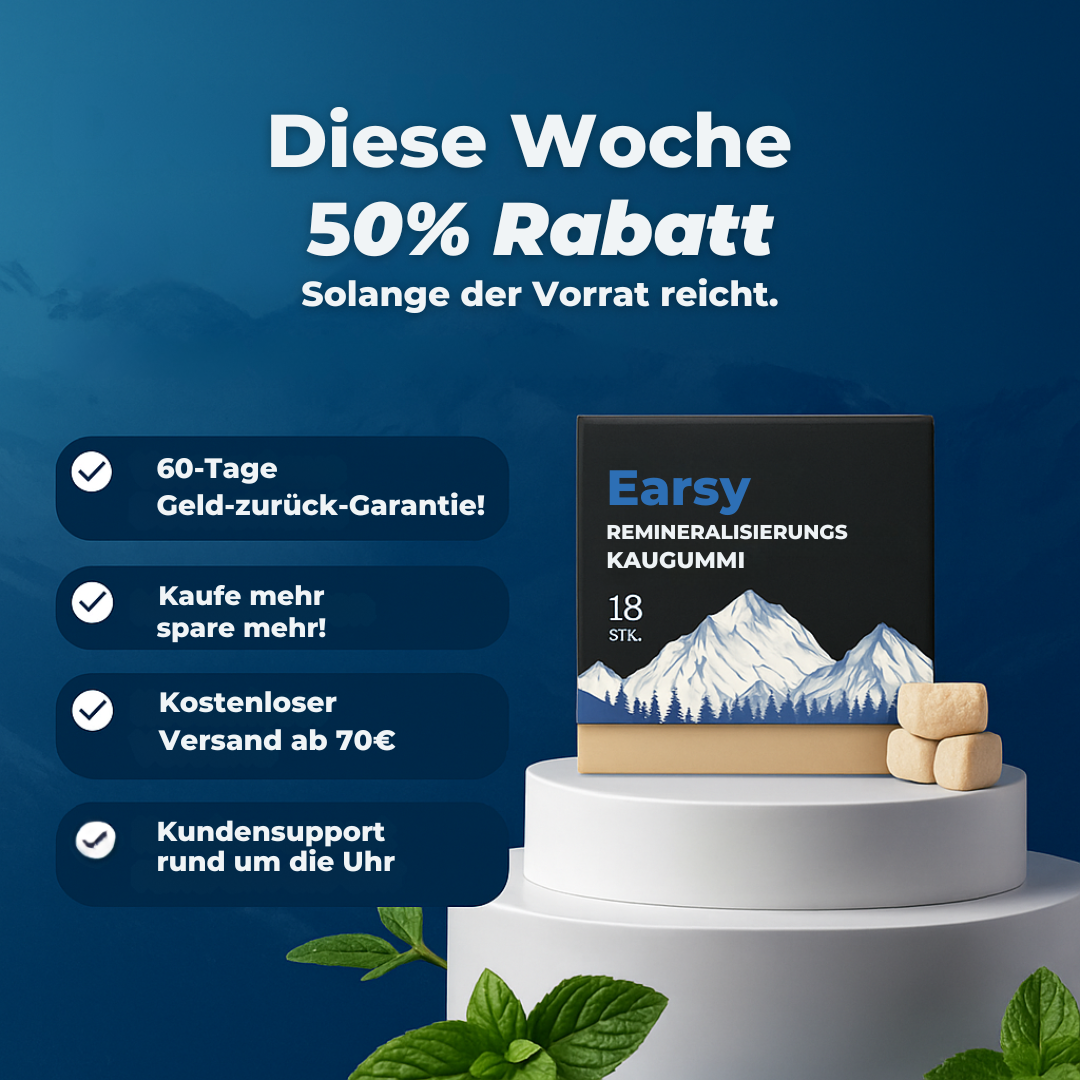 Earsy - Remineralisierungs Kaugummi