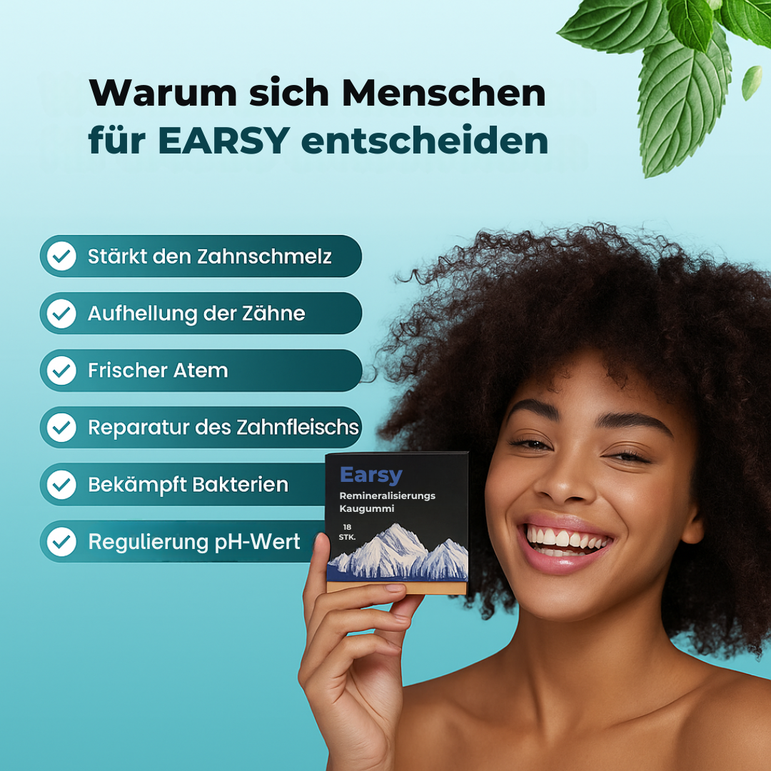 Earsy - Remineralisierungs Kaugummi